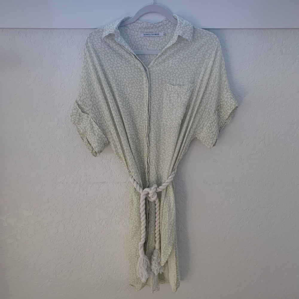 Faithfull the Brand sage jumpsuit w/ rope belt